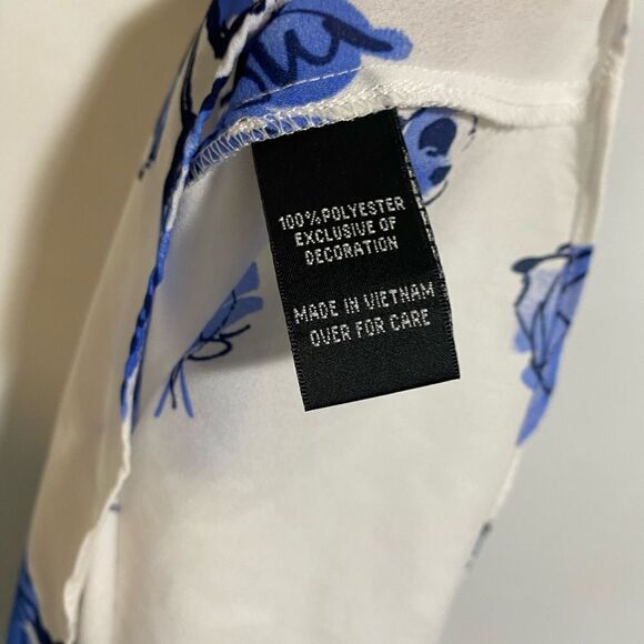 BCX Women's floral Sleeve Button-Up Top size: small - Picture 8 of 11